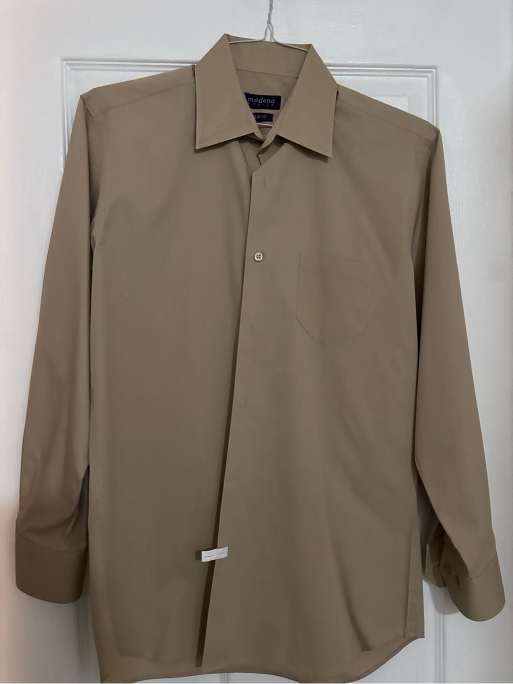 Men's Classic Button-Up Shirt in Khaki